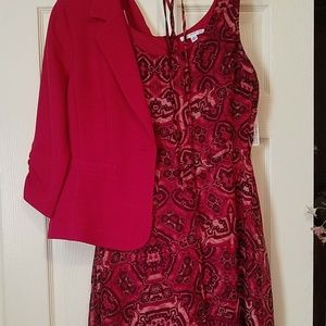 Dress - 2-piece with tie for waist